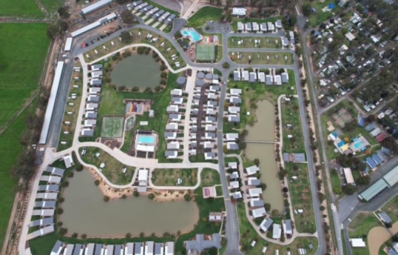 One of Australia’s newest caravan park resorts Moama Waters for sale